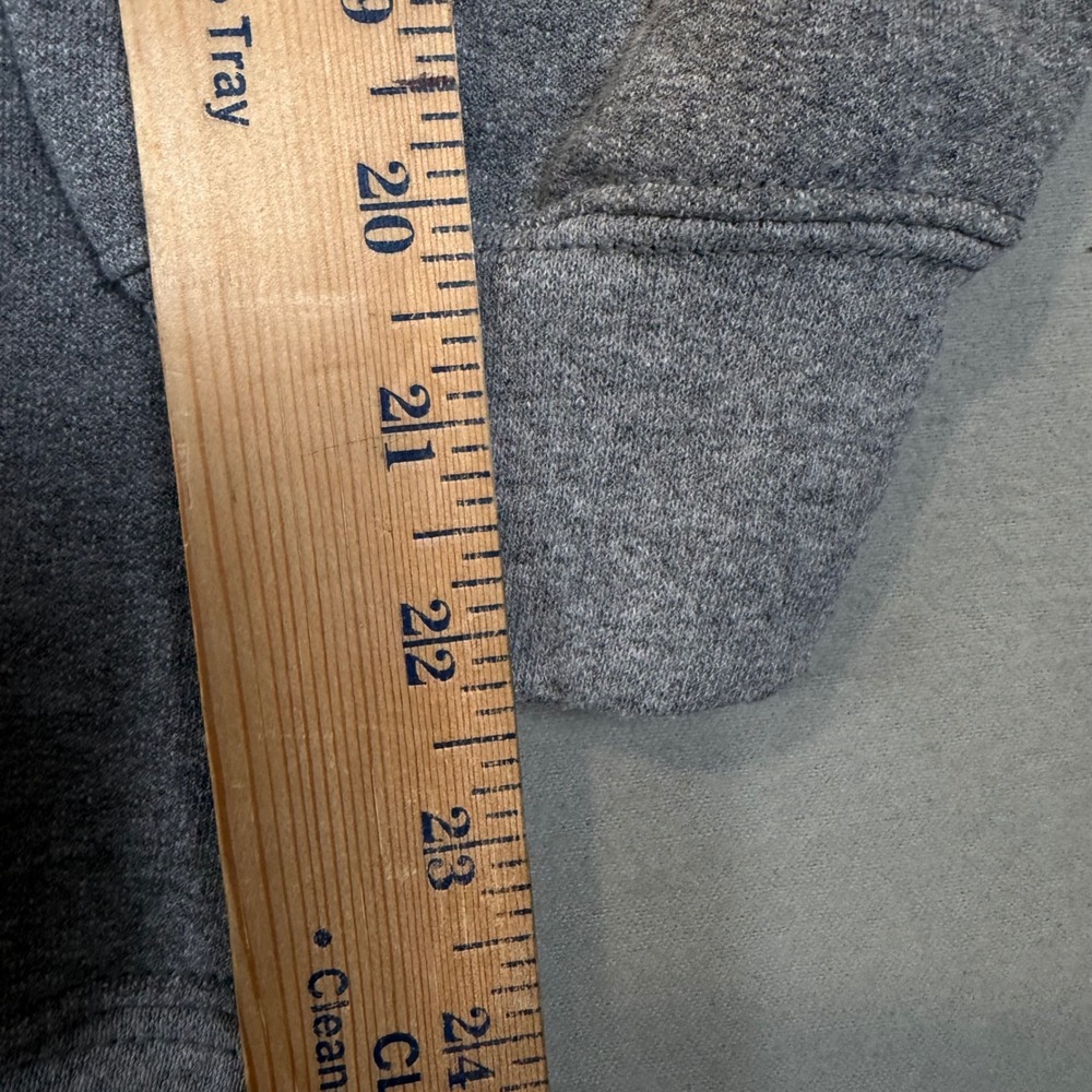 Boston Shamrock Crewneck Sweatshirt Heather Grey Green Graphic Pullover Mens XL - Picture 3 of 7